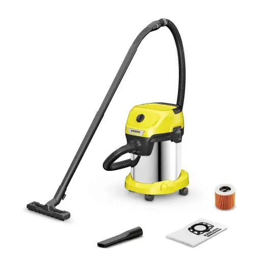 KARCHER 1.628-153.0 WD3 PREMIUM WET AND DRY VACUUM CLEANER, 17L, 1000W
